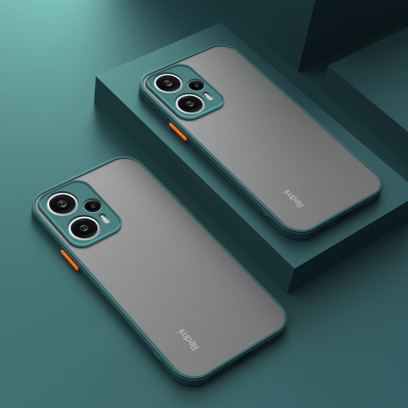 Deksel til Xiaomi Redmi Note 12 Turbo 11 11S 10 10S 9 9S Pro 10A 10C 9A 9C Matte Silicone Soft