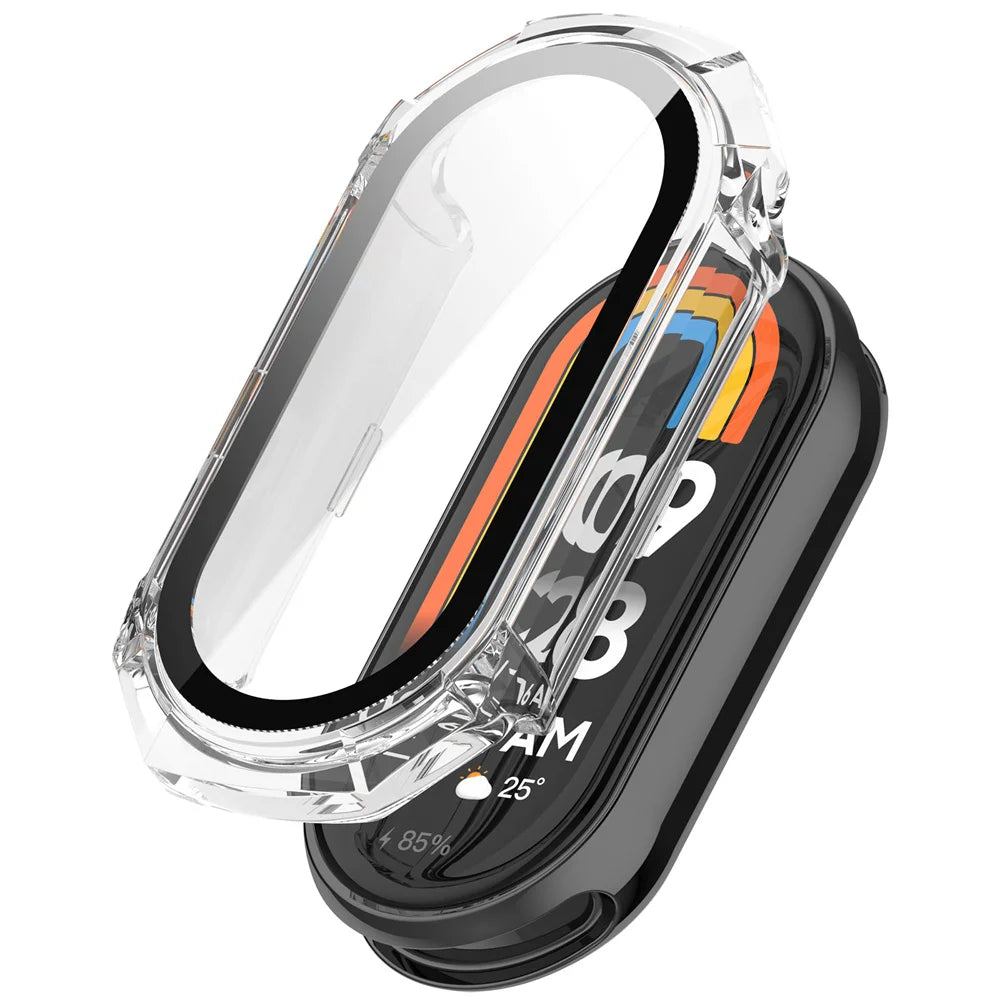 Deksel til Xiaomi Mi Band 8 PC-bumper med HD-skjermbeskytter