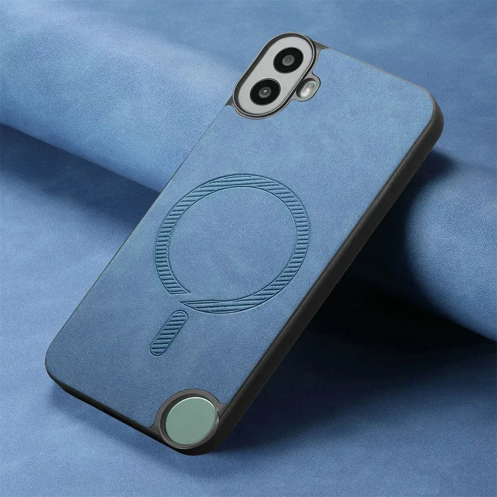 Deksel til Nothing CMF Phone 1 2 Pro 3a Luxury Case Magnet Leather Back Panel Wireless Charge Bumper Nothing CMF Phone1 2A Plus 5G Capa