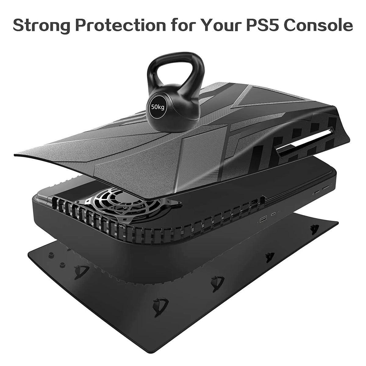 Deksel til PS5 Plates Hard Shockproof Cover Skins Shell Faceplate Panels for Playstation 5 Console Disc Edition Anti-Scratch Dustproof