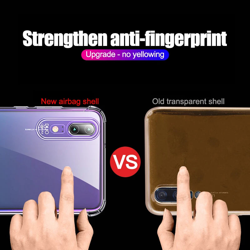 Deksel til Huawei P20 P30 Lite Pro Protective Transparent Case Mate 20 30 Lite Honor 20 Lite pro Silicone Back Cover