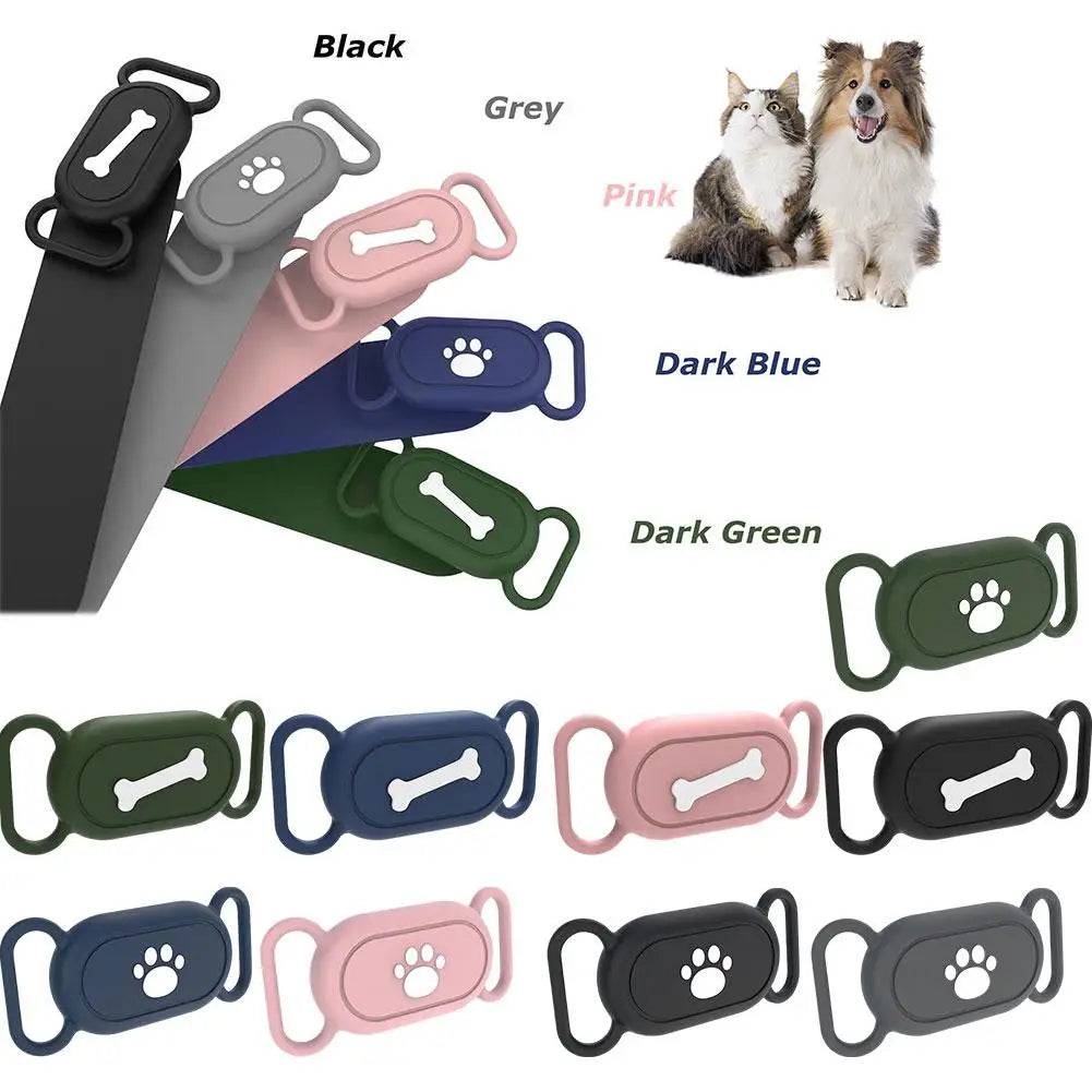 Deksel til Samsung Galaxy SmartTag2 Dog Collar Holder Waterproof Silicone deksel For Galaxy SmartTag 2 Pet Dog Cat Collars Holder