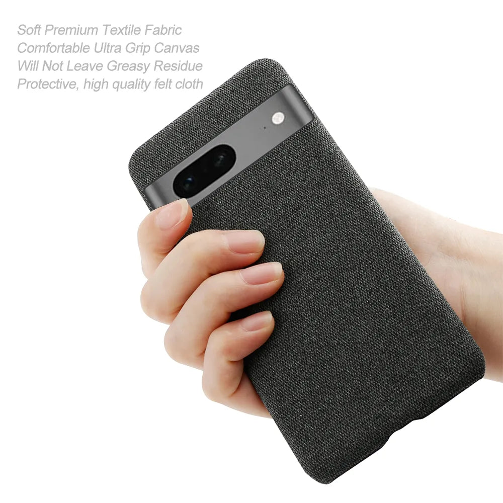 Deksel til Google Pixel 7a 7 Pro 6 6pro 4A 5G 5A Case Luxury Fabric Antiskid Cover For Google Pixel 7a 7 7pro 6A 6 Pro 4 3A Cloth Capa