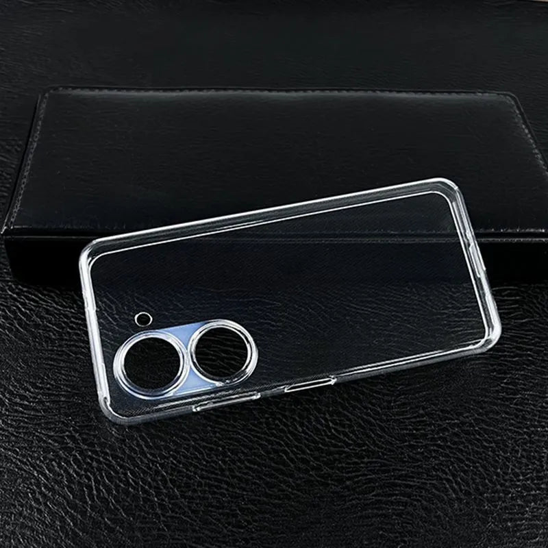Deksel til ASUS Zenfone 10 9 8 7 6 5 5Z Case Flexible Soft Crystal Clear TPU Cover Ultrathin Shockproof Shell Back Fundas Phone Coque