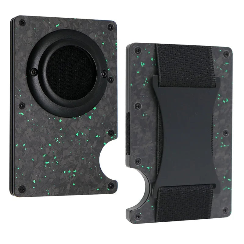 Deksel til Apple AirTag Apple Card holder Rfid Aluminum deksel Metal Wallet Credit ID Men Slim Business Cardholder Cash Strap Apple AirTag Carbon Fiber
