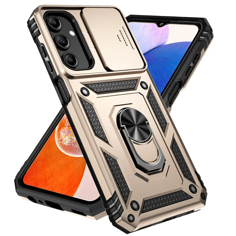 Deksel til Samsung Galaxy A15 A25 A35 A55 5G Phone Holder Ring Stand deksel