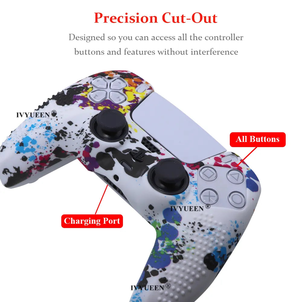 Deksel til PlayStation 5 PS5 Controller Silicone Case for Dualsense Grip Caps