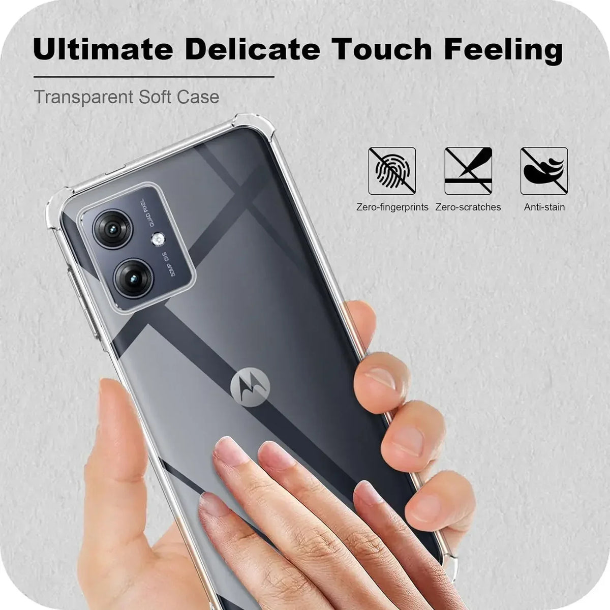 Deksel til Motorola Moto G54 5G Slim Fit Plastic TPU Protective Silicone Cover Phone Cases for Moto G22 G32 G42 G52 G72 G84 5G G14