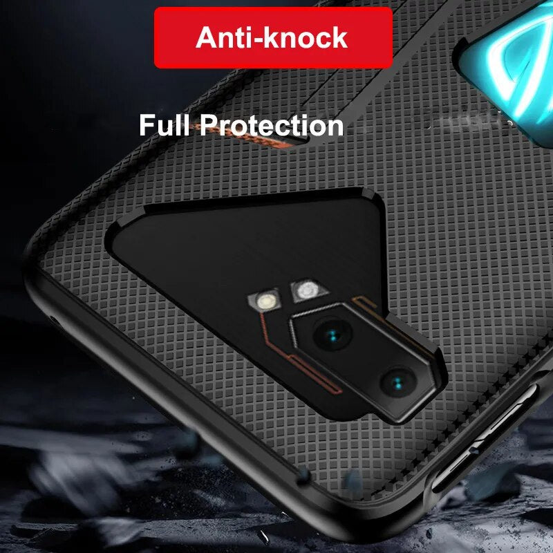 Deksel til Asus ROG Phone 7 6 5 Pro 5S 3 2 ZS660KL ROG3 Case Anti-fingerprint Shockproof Breathable Heat Soft Back Cover ROG II Funda