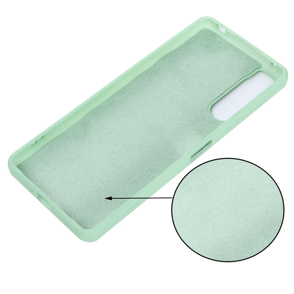Deksel til Sony Xperia 5 IV Case Liquid Silicone Lanyard Phone Case For Xperia 10 1 IV ACE 10 5 1 III Soft Gel Rubber Cover Sony5 Funda