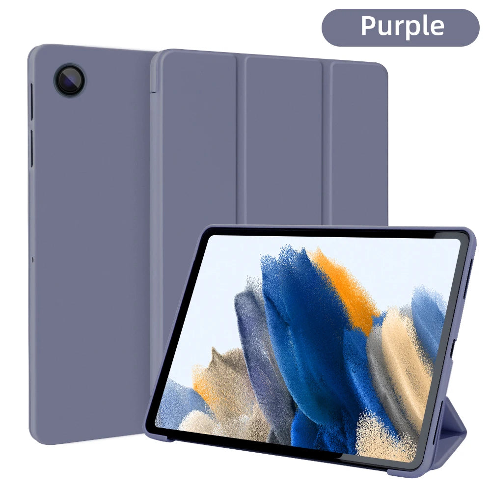 Deksel til Samsung Tab A9+ A8 10.5 X205 X200 S6 Lite 10.4 A7 T500 A7 lite T220 S7 S8 S9 FE S10 FE 10.9 Nettbrettdeksel Smart Skinnetui