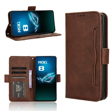 Deksel til Asus Rog Phone 9 8 Pro Protective Flip Cover With Card Holder Shell Fundas Coque Hülle