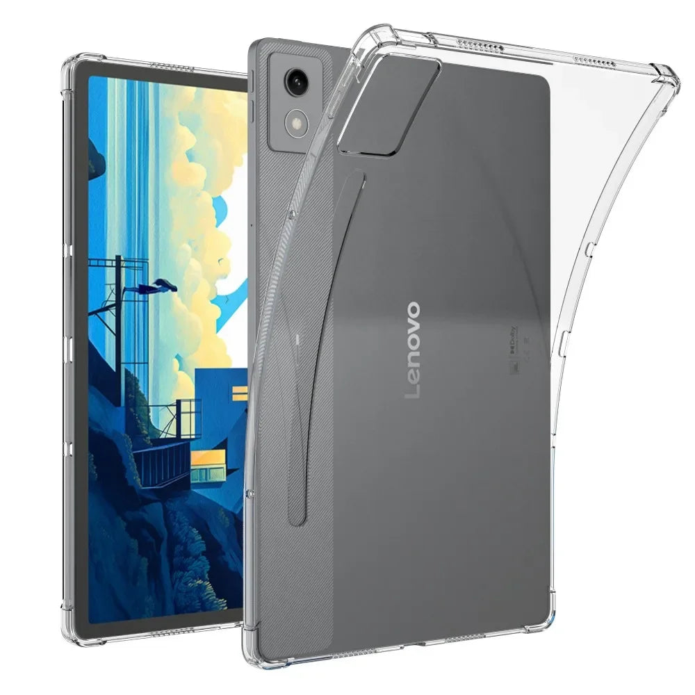 Deksel til Lenovo Xiaoxin Pad Pro 12.7 Inch 2025 TB-375FC Transparent Air-bags Soft Silicone Protection Shockproof Capa Fundas Shell