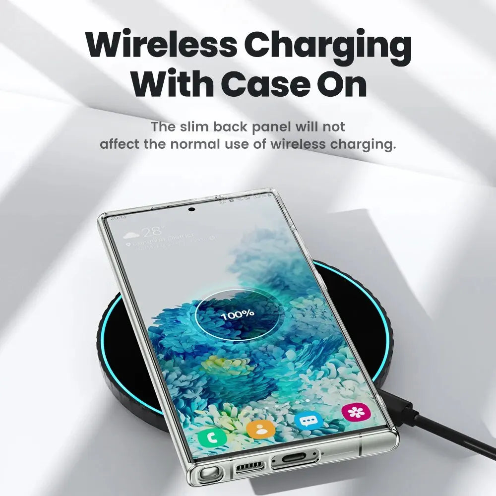 Deksel til Samsung S24 S23 S22 S21 Plus Ultra Clear deksel for S23 S21 PE Transparent Soft TPU Protective deksel