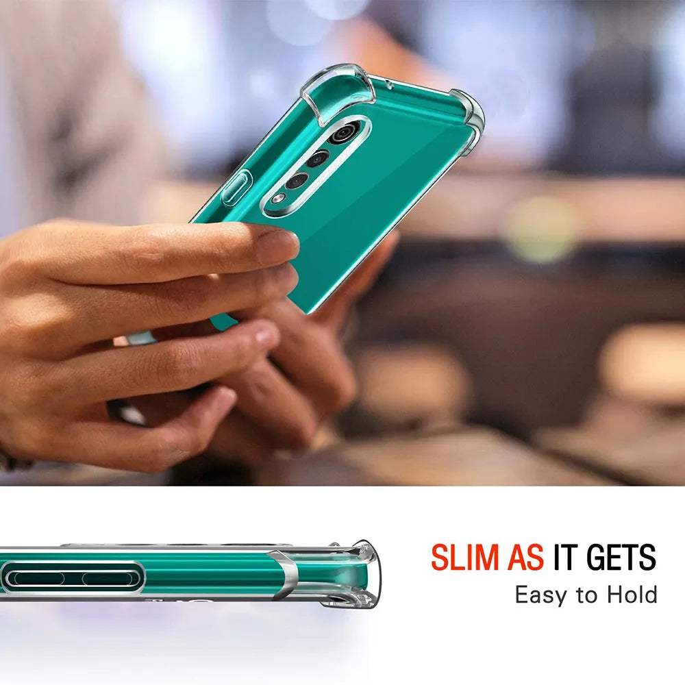 Deksel til LG Velvet 5G,Shockproof Clear Silicone Case For LG Stylo 6 5 K71 K61 K50 Q60 K50S K22 K42 5G Soft TPU Back Phone Cover