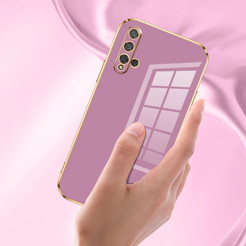 Deksel til Huawei nova5T Phone Case YAL-L21 YAL-L61 YAL-L71 ShockProof Silicone Back Cover