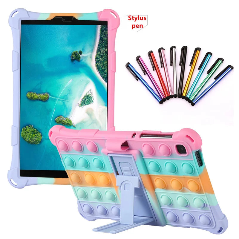 Deksel til Samsung Galaxy Tab A7 Lite 8.7 SM-T220 SM-T225 for Tab A7 10.4 T500 A8 10.5 2021 X200 X205 barndeksel