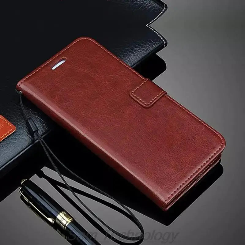 Deksel til ASUS Zenfone Max Pro (M1) ZB601KL ZB602KL Pu Leather Flip Cover Retro Wallet Case Fundas Coque