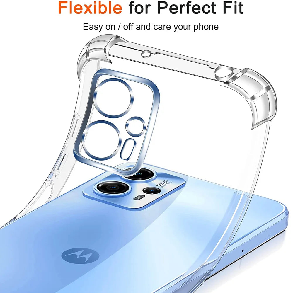 Deksel til Motorola Moto G13 G23 G53 G73 G22 G32 G42 G52 G62 5G G72 G82 Clear Transparent Protector Cover
