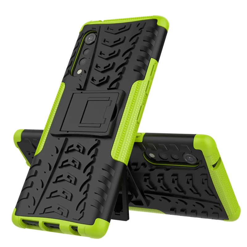 Deksel til LG Velvet 5G Shockproof Rubber Hard PC Defender Armor Cover For LG Velvet 5G Cover 6.8