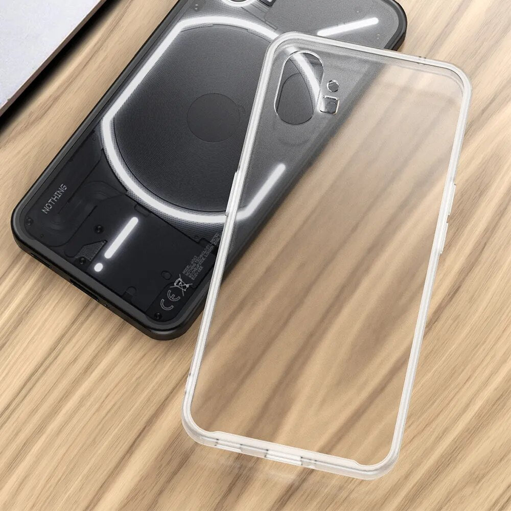 Deksel til Nothing Phone 1 Case 2 One Shockproof Cover Shell Touch Friendly Slim Frosted Translucent PC Back Rubber Bumper