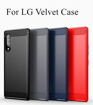 Deksel til LG Velvet 5G Case Cover For LG Velvet 5G Case Fundas Coque Soft Silicone Phone Bumper Cover For LG Velvet Shell