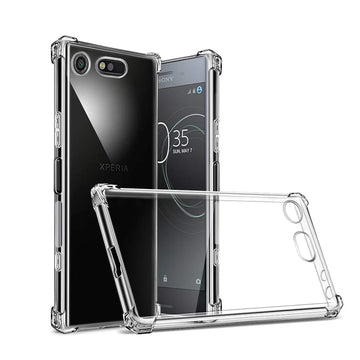 Deksel til Xperia X XZ XZS XZR Airbags Buffer Full Protection Case For Sony Xperia XZ1 XZ2 XZ3 Compact Cases Clear Soft TPU Back Cover