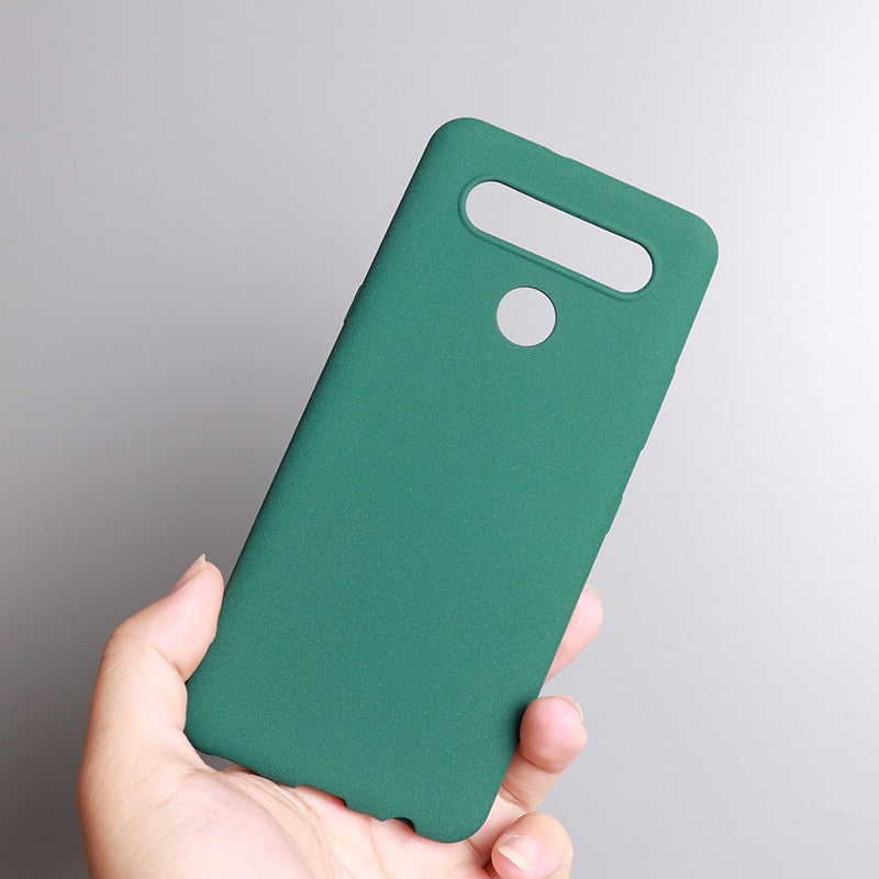 Deksel til LG G6 G8S ThinQ K51S K41S Stylo 7 6 G8X G8S G7 V60 V50 Velvet Case Sand Matte Soft Silicon Full Protect Antislip Cover Shell