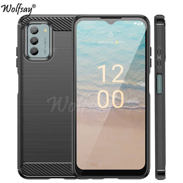 Deksel til Nokia G42 Case Bumper Anti-knock Silicone Carbon Fiber Back Cover For Nokia G42 G 42 5G Case For Nokia G42 Case 6.56 inch