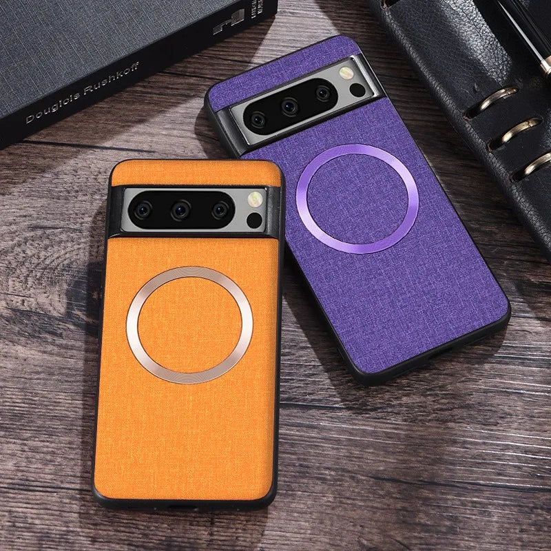 Deksel til Google Pixel 9 8 7 6 Pro XL 7A 8A 6A Magnetic Wireless Charging Slim Cover for Pixel 9Pro 8Pro
