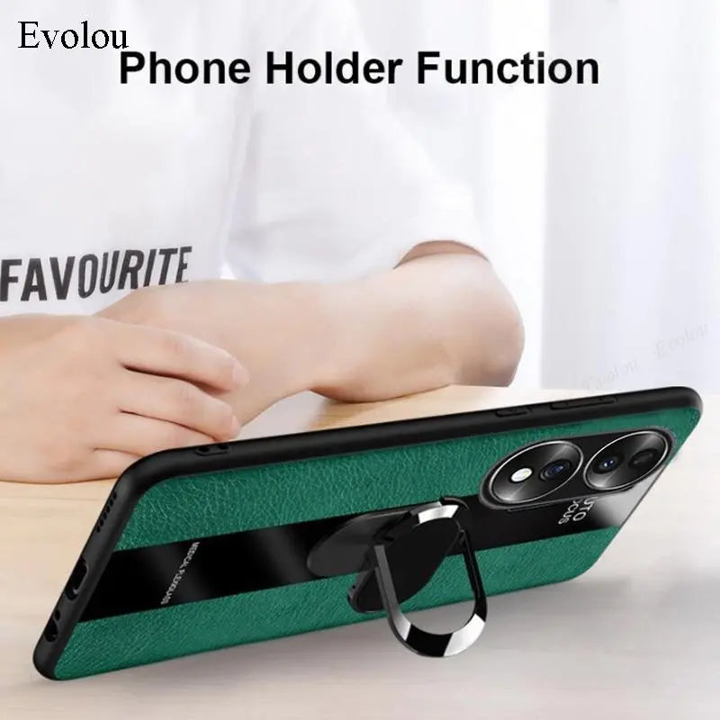 Deksel til HUAWEI Honor 70 lite 5G 60 50 SE 90 80 pro Magnetic Metal Ring Holder shockproof Soft cover