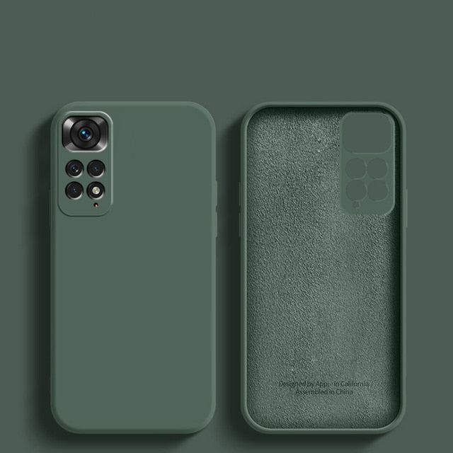 Deksel til XiaoMi RedMi Note 11 11s Pro 4G 10 10A 10C redmi note 12 Global Square Phone deksel