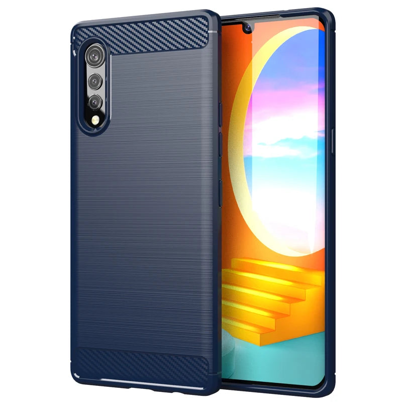 Deksel til LG Velvet 5G Case Cover For LG Velvet 5G Case Fundas Coque Soft Silicone Phone Bumper Cover For LG Velvet Shell
