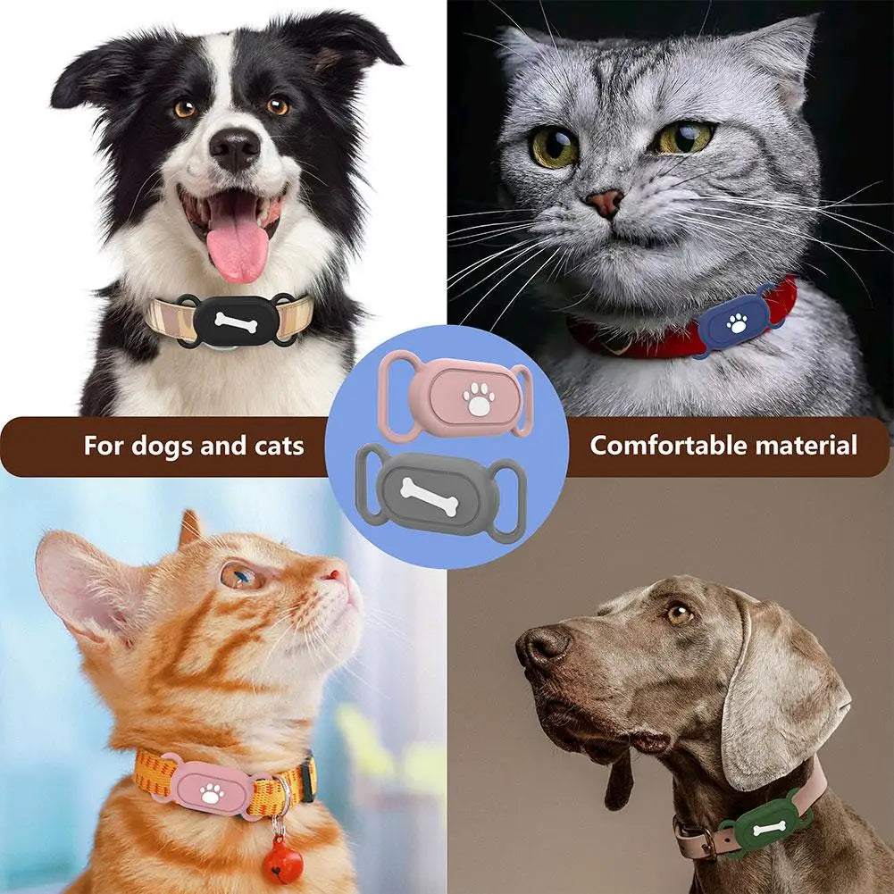 Deksel til Samsung Galaxy SmartTag2 Dog Collar Holder Waterproof Silicone deksel For Galaxy SmartTag 2 Pet Dog Cat Collars Holder