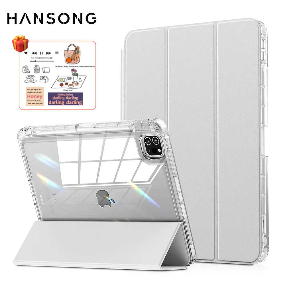 Deksel til iPad deksel For iPad 10th Gen Pro 12.9 4th 5th 6th Pro 11 2nd 3rd 4th Air 4 5 10.9 iPad 10.2 7th 8th 9th 10.5 9.7 mini 6 deksel