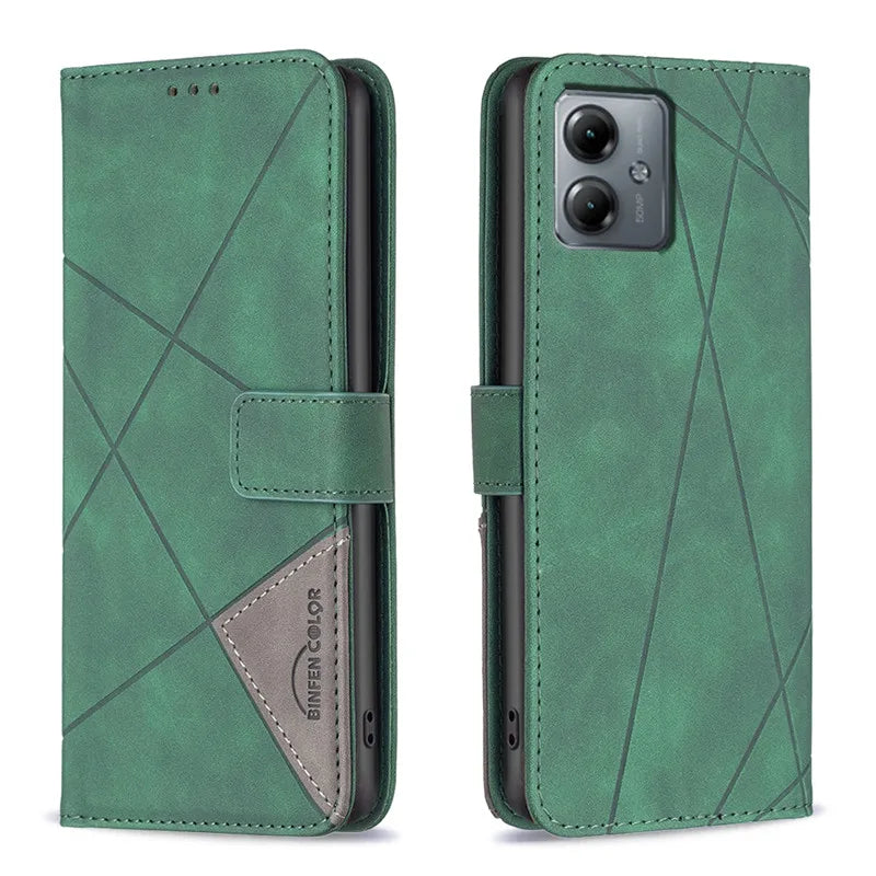 Deksel til Motorola MOTO G84 G54 5G G14 4G Edge 40 Neo G 14 54 Coque Magnetic Wallet Flip Cover Fundas