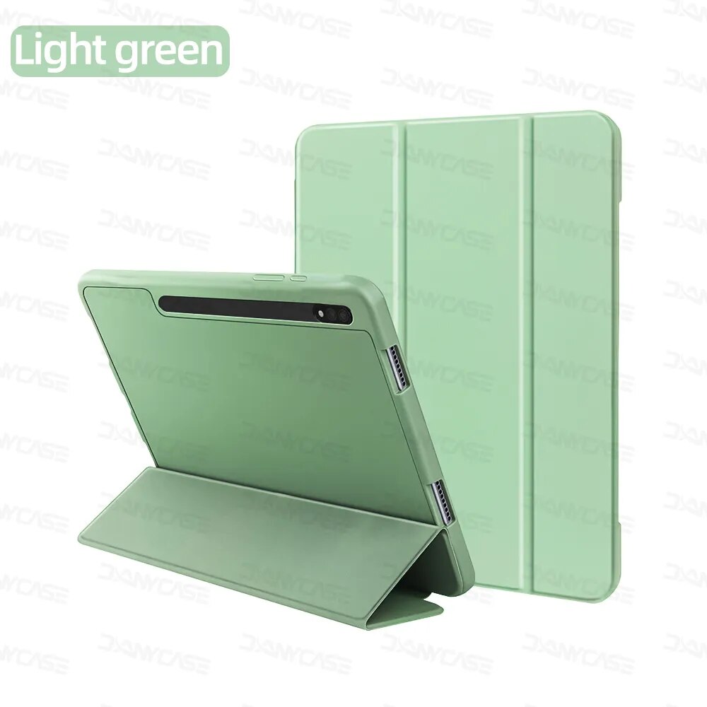 Deksel til Samsung Galaxy Tab S7/S8/S9 11 in for S6 Lite 10.4 S7 FE S8 S9 Plus 12.4 S8 S9 Ultra 14.6 med penneholder