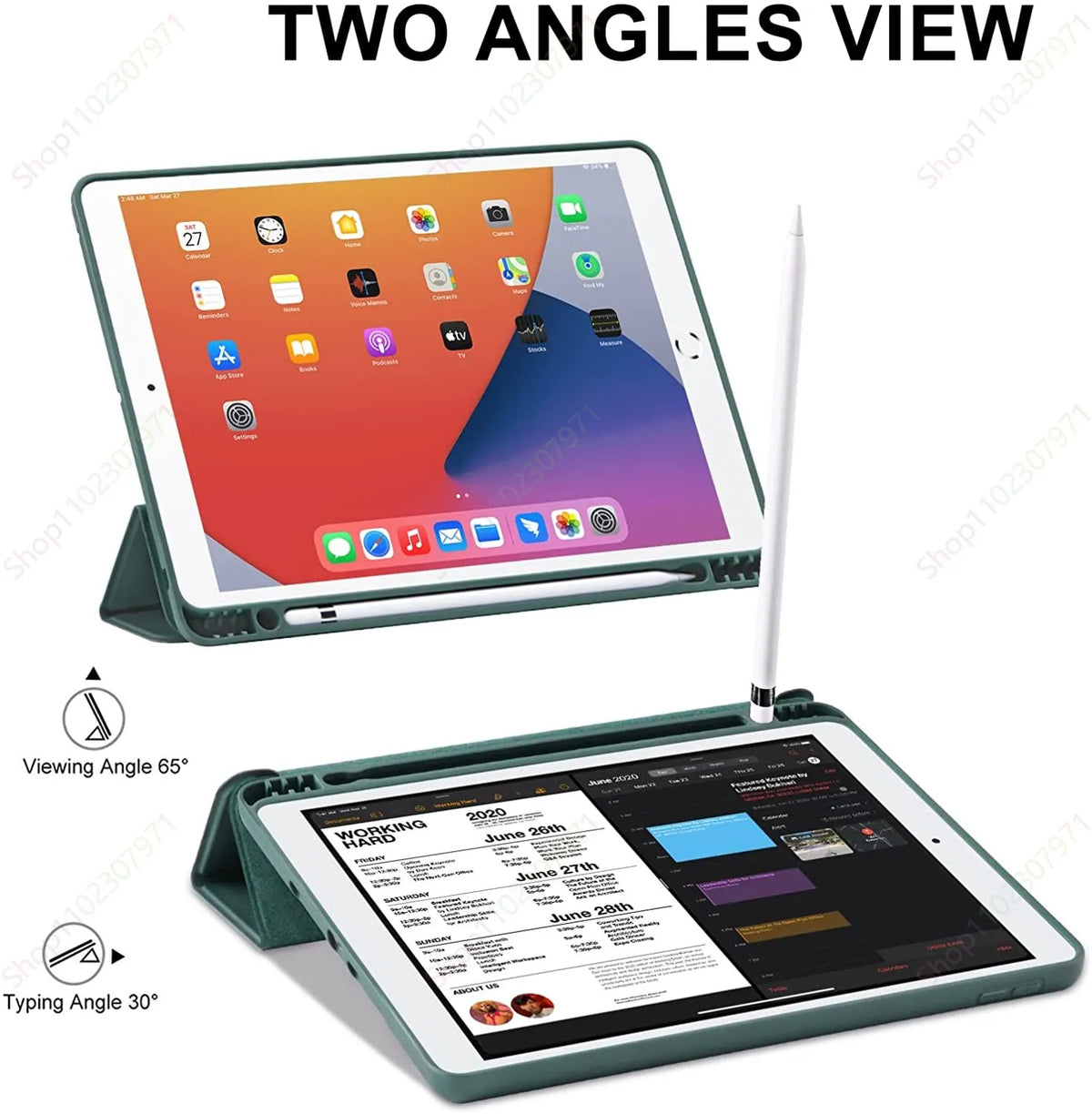Deksel til iPad 10.2 9th Generation iPad Pro 11 2022 2018 iPad Air 5th/ 4th Gen 10th 10.9 9.7 Air3 Pro10.5