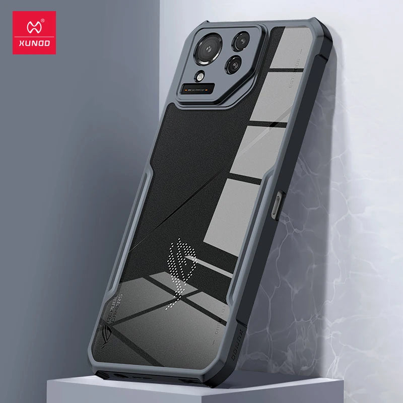 Deksel til ASUS ROG Phone 9 Pro ROG Phone 8 7 Pro Case,Airbag Shockproof TPU+Acrylic Lens Protection Back Transparent Phone Cover
