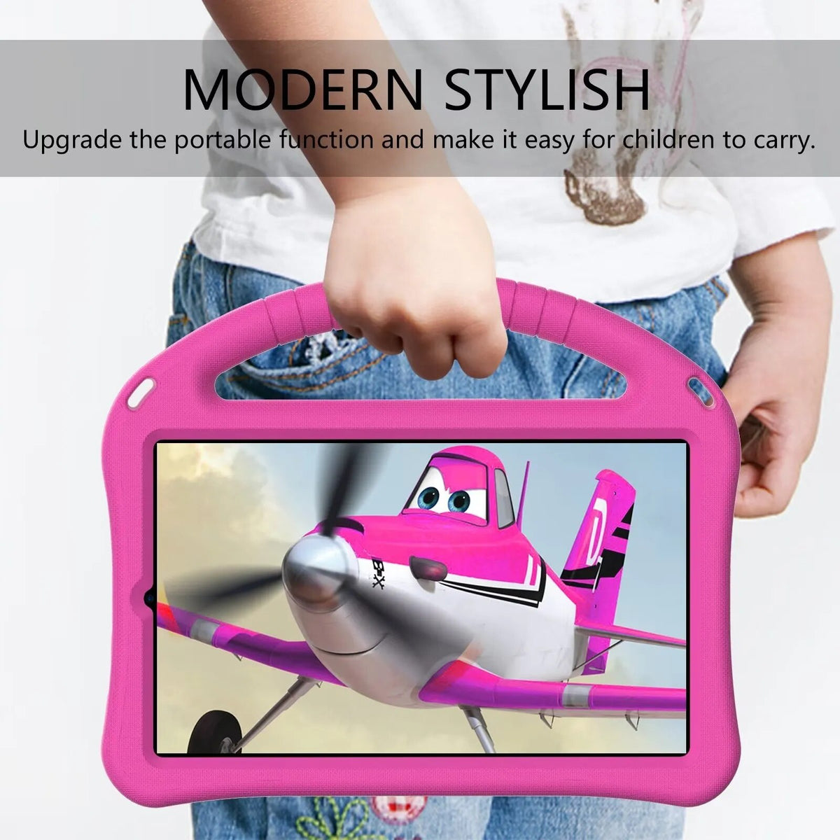 Deksel til TCL TAB 8 2022 WiFi 9132X Kids Shockproof EVA Stand Case TCL TAB 8 LE 2023 9137W With Bracket Contrast Color Tablet Cover