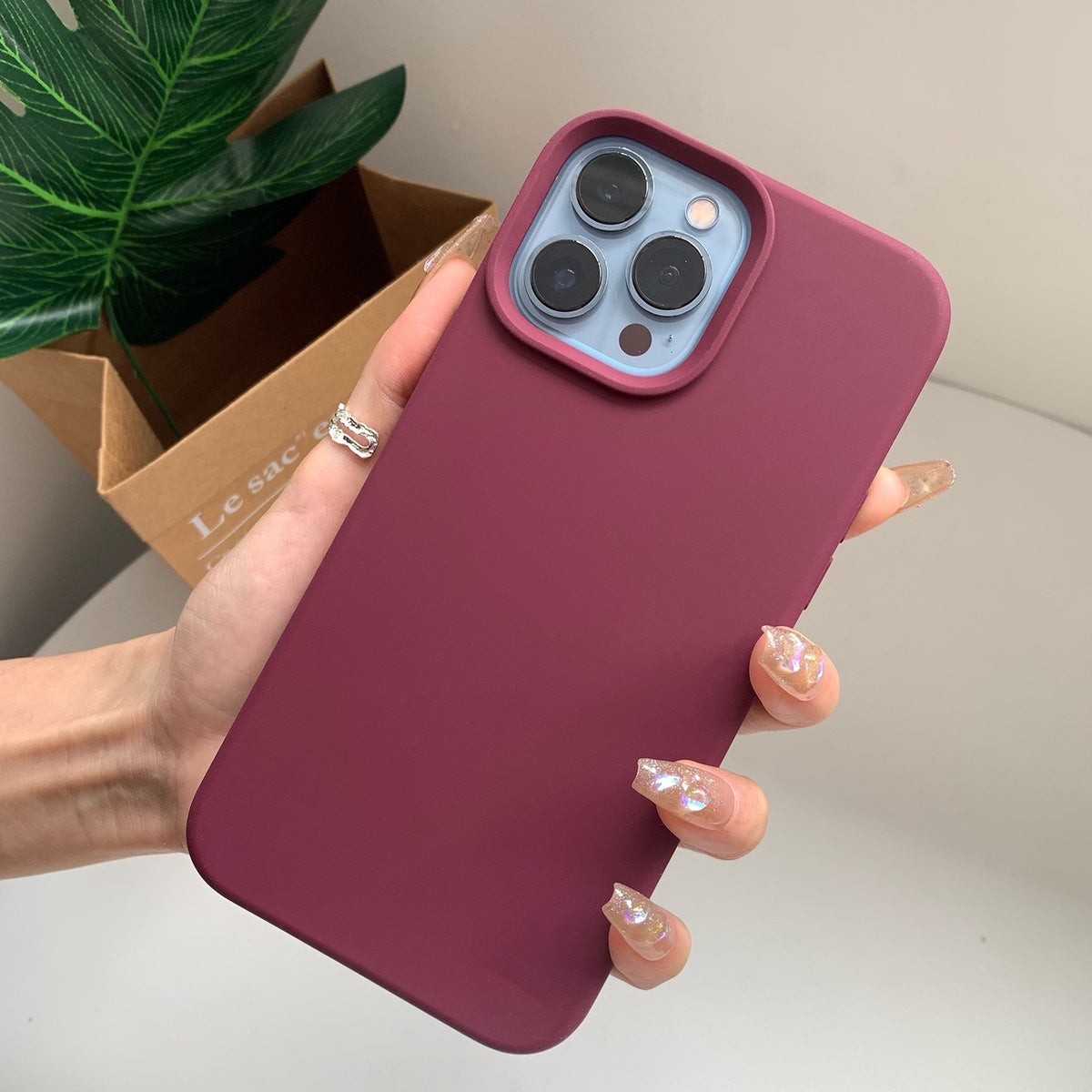 Deksel til iPhone 11 12 Pro Max X XR 7 8 14 Plus deksel med kamerabeskyttelse