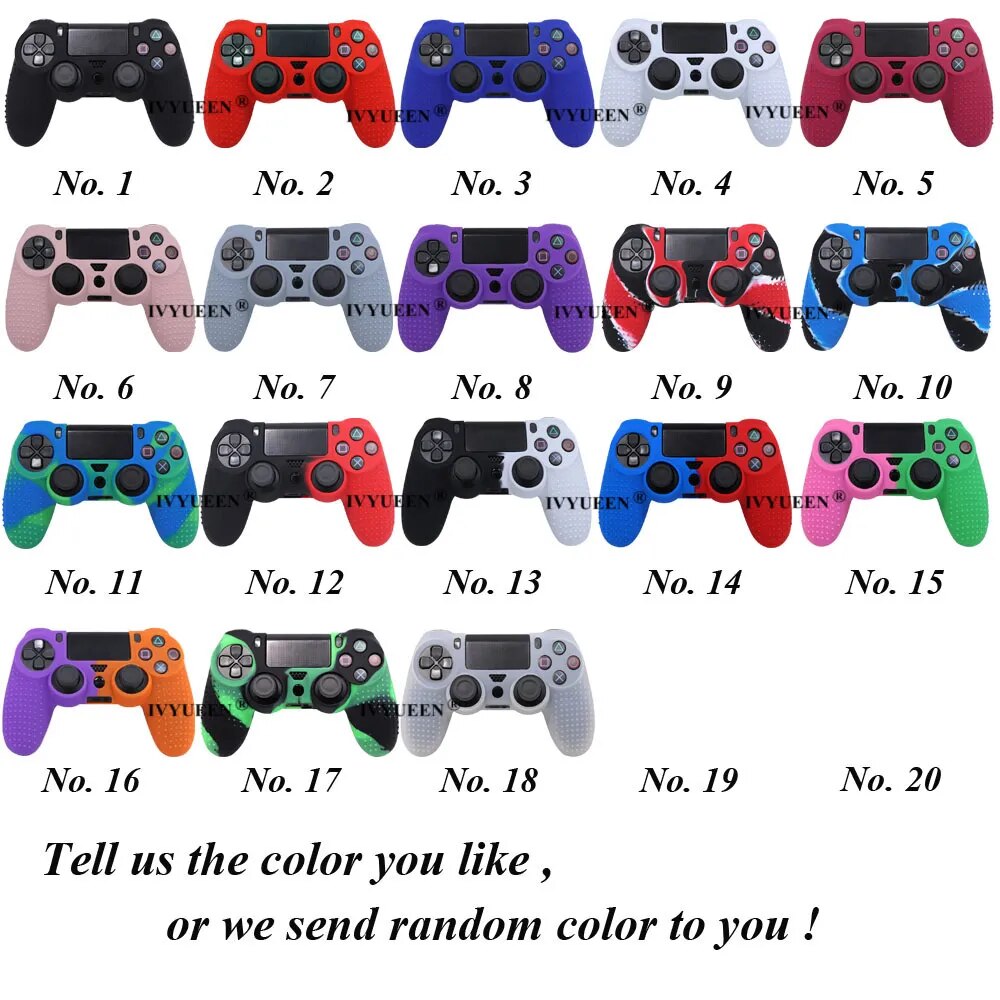 Deksel til PS4 Pro Slim Controller Camo Case & Stick Grip Cap for Play Station 4