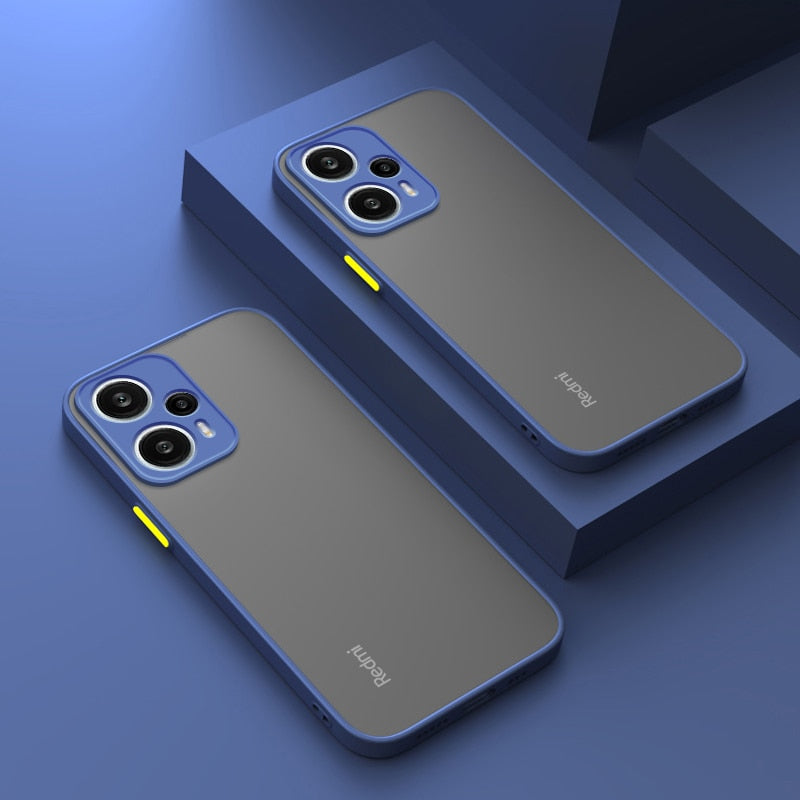Deksel til Xiaomi Redmi Note 12 Turbo 11 11S 10 10S 9 9S Pro 10A 10C 9A 9C Matte Silicone Soft