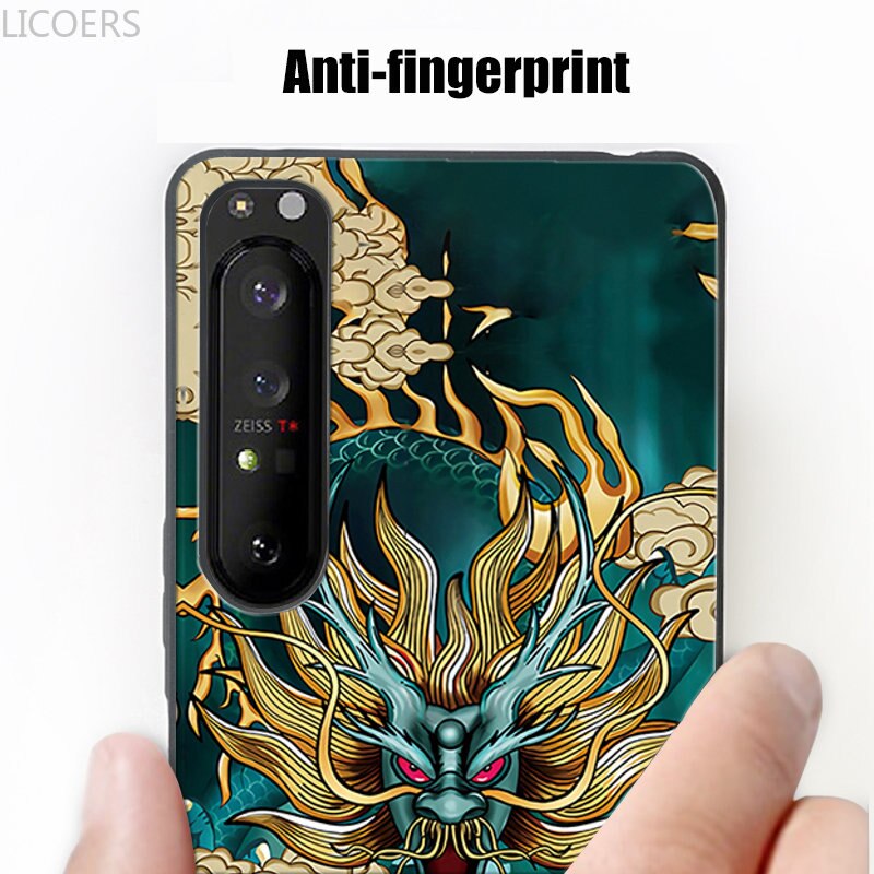 Deksel til Sony Xperia 10 5 1 V IV III II Ace Pro-I 8 L4 XZ Cover Soft Matte Silicone Shockproof Cute Pattern Shell Fundas