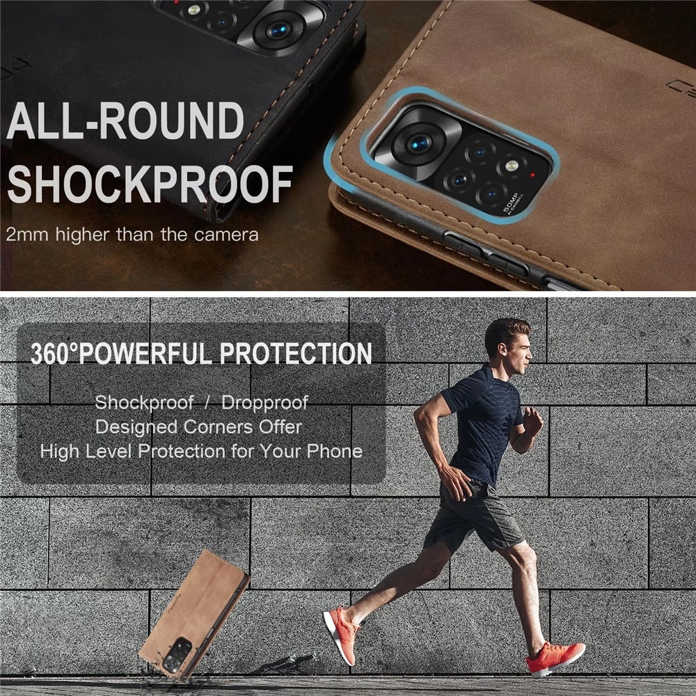 Deksel til Xiaomi Mi 9T 10T 11T 12T Pro Lite 5G Redmi Note 8 9s 10 11 11S 12 Pro Wallet Flip deksel Poco X5 F3 M3 Pro