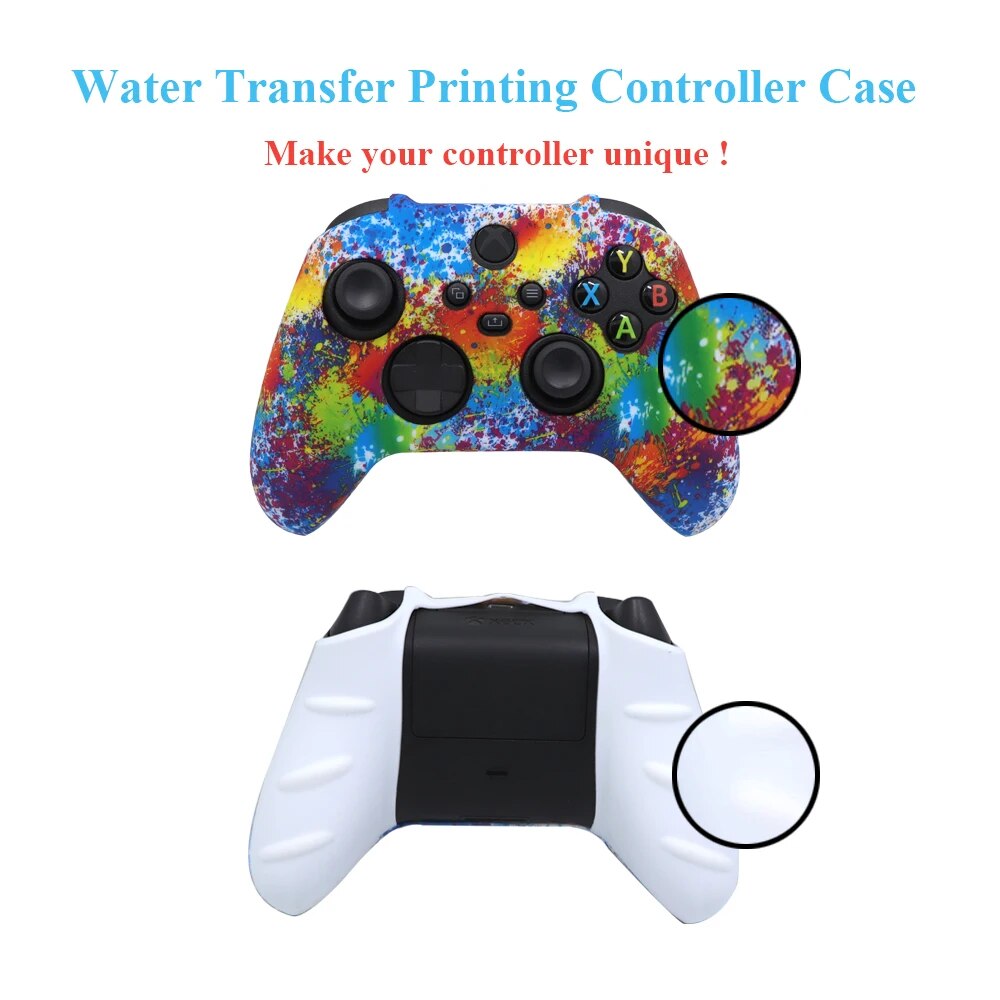 Deksel til Xbox Series X S Controller Protective Skin Gamepad Rubber Skin Thumb Grips Cap Joystick Cover Shell