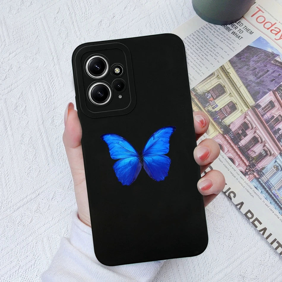 Deksel til Xiaomi Redmi Note 12 12S 4G 5G Patterned Full Protection Soft Liquid Silicone Cartoon deksel For Redmi Note 12 S