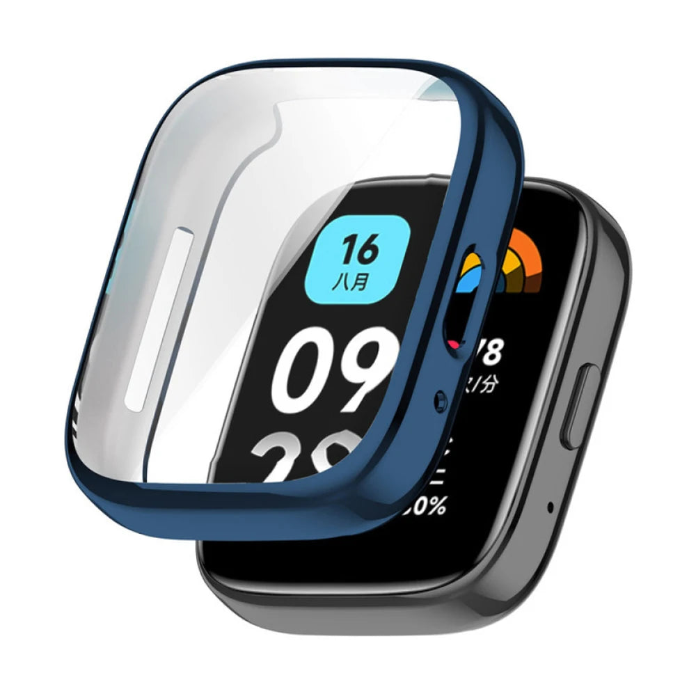 Deksel til Xiaomi Redmi Watch 3 / 4 mykt TPU-deksel med skjermbeskytter