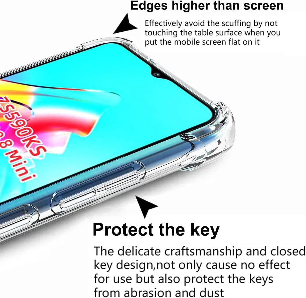 Deksel til Asus Zenfone 9 Zenfone10 Clear TPU Airbag Case Shockproof Transparent Casing Phone Cover For Asus Zenfone 10 Case
