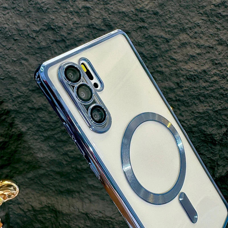 Deksel til Huawei P30 Pro P30Pro P 30 Phone Magsafe Wireless Glass Lens Full Protective Cover